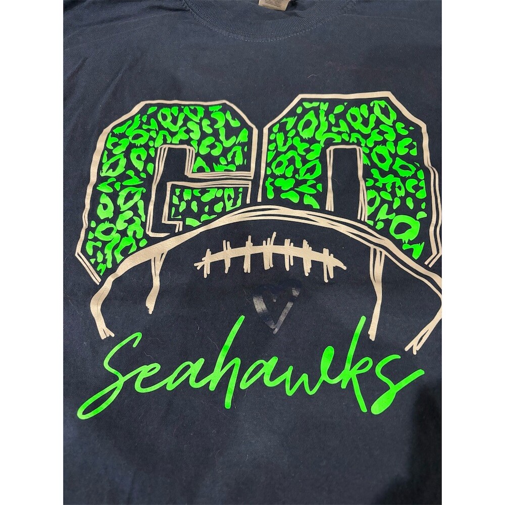 Gildan Seattle Seahawks GO Seahawks Graphic Long Sleeve Crewneck T-Shirt Unisex - Picture 9 of 9